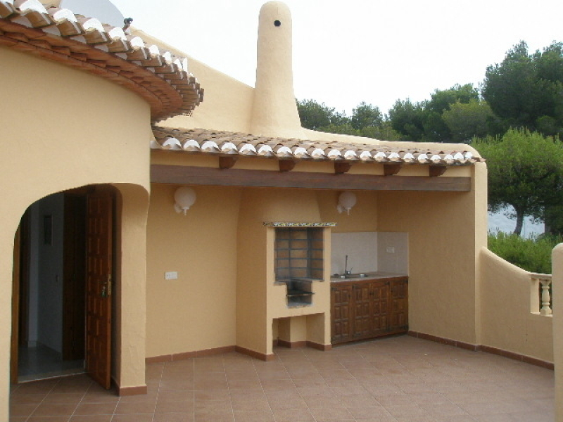 Villa con vistas al mar en parcela plana en venta en Javea Granadella Costa Blanca, España