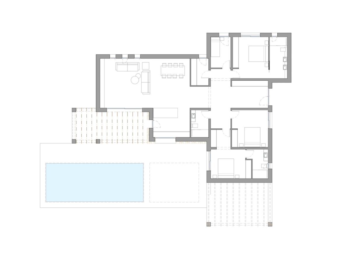 Villa 4 Dormitorios en venta en Moraira Pinar del Advocat